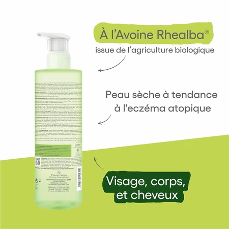 A-Derma Exomega Control Emollient Cleansing Gel Körper & Haar 500ml