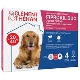 Clement-Thekan Fiprokil FIprokil Duo Flea and Tick Control for Dog 20-40kg 4 Pipettes Chien 10-20kg 2.68ml x4 pipettes