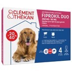 Clement-Thekan Fiprokil FIprokil Duo Control de Pulgas y Garrapatas para Perros 20-40kg 4 Pipetas Chien 10-20kg 2.68ml x4 pipetas Clement-Thekan Fiprokil FIprokil Duo Control de Pulgas y Garrapatas para Perros 20-40kg 4 Pipetas Chien 10-20kg 2.68ml x4 pipetas