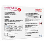 Clement-Thekan Fiprokil FIprokil Duo Control de Pulgas y Garrapatas para Perros 20-40kg 4 Pipetas Chien 10-20kg 2.68ml x4 pipetas Clement-Thekan Fiprokil FIprokil Duo Control de Pulgas y Garrapatas para Perros 20-40kg 4 Pipetas Chien 10-20kg 2.68ml x4 pipetas