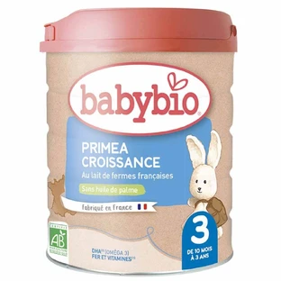 Babybio Primea 3 Lait En Poudre Croissance Bio De 10 Mois A 3 Ans 800g