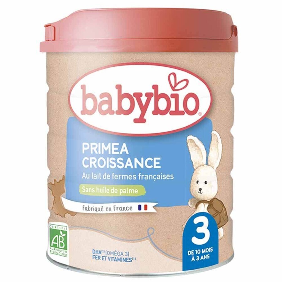 Buy Babybio Primea 3 Organic growth milk powder from 10 months to 3 years 800g Babybio Primea 3 Organic growth milk powder from 10 months to 3 years 800g