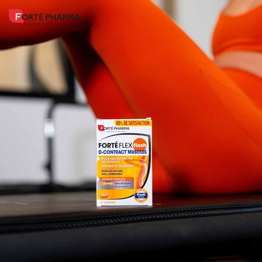 Forté Pharma Forté Flex D-Contract alivio muscular inmediato 20 comprimidos