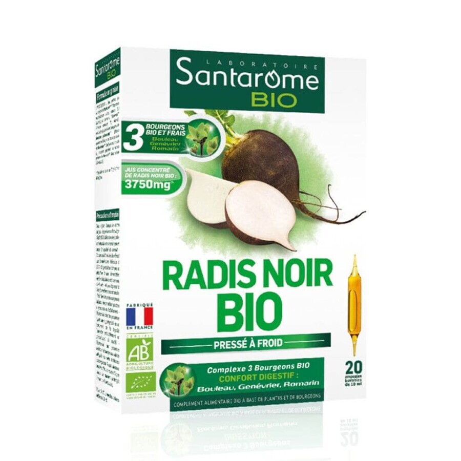 Cumpără Santarome Radis Noir 20 fiole Bio 200ml Santarome Radis Noir 20 fiole Bio 200ml