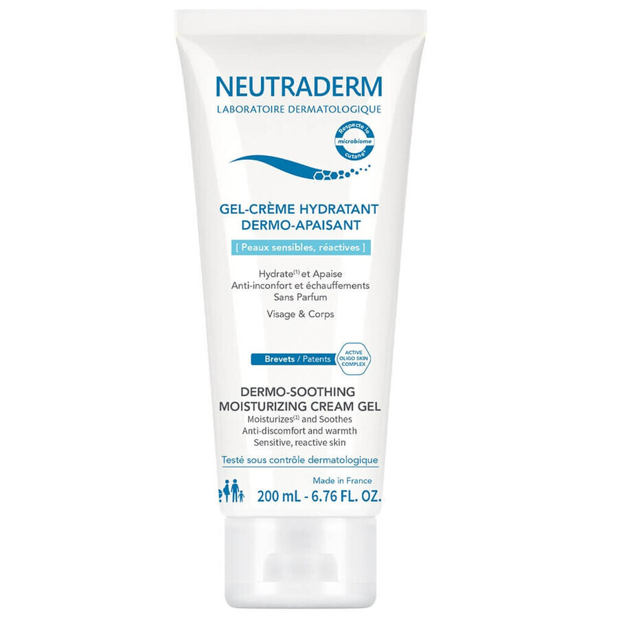 Buy Neutraderm Gel-cream moisturizer Dermo-soothing sensitive and reactive skin 200 ml Neutraderm Gel-cream moisturizer Dermo-soothing sensitive and reactive skin 200 ml