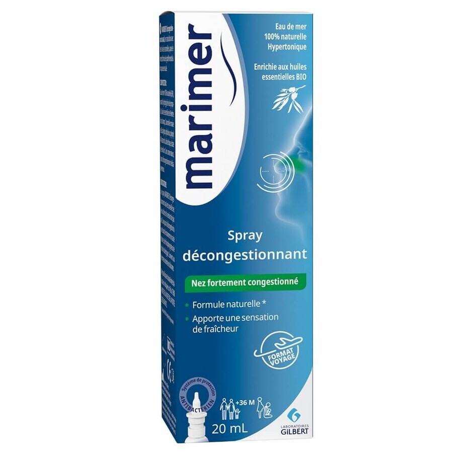 Marimer Spray Nasal Essential Oils Decongestant 20ml