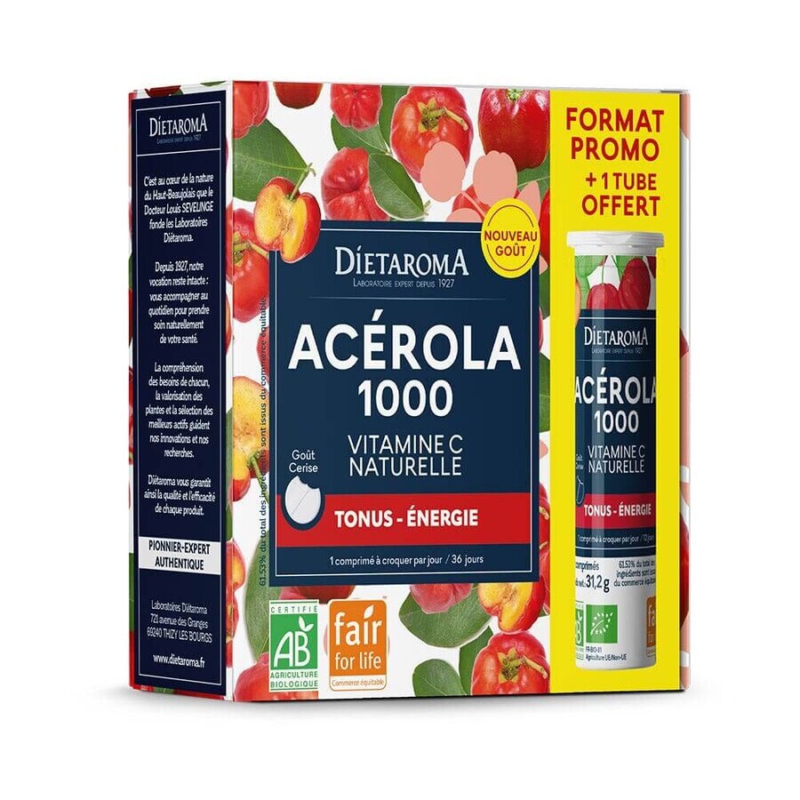 Dietaroma Acerola 1000 Energia Tonus 36 compresse