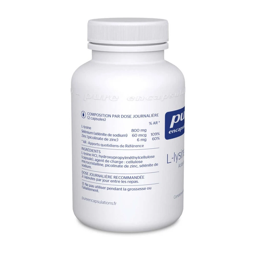 Pure Encapsulations L-Lysin plus 90 Kapseln