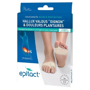 Epitact Coussinets Dubbele Bescherming Hallux Valgus "Oignon" en Douleurs Plantaires 1 paar