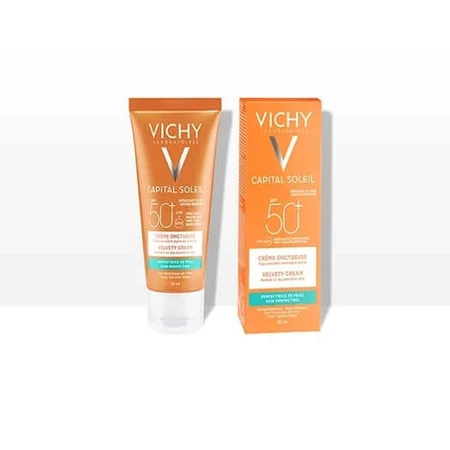 Vichy Ideal Soleil Fluweelzachte Gezichtszonnecrème Spf50+ 50ml