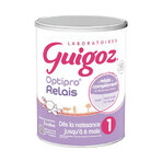 Guigoz Optipro Relais Evolia Relais Palmölfreies Milchpulver 0 bis 6 Monate Dès La Naissance Jusqu'à 6 Mois 800g