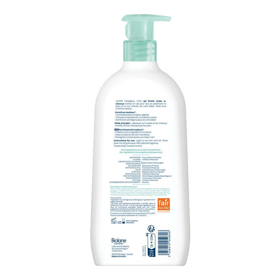 Biolane Expert Gel de curățare pentru corp și păr 500ml