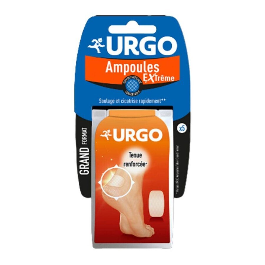 Urgo Extreme Heel Blister Dressings 6.8x4.2cm x5