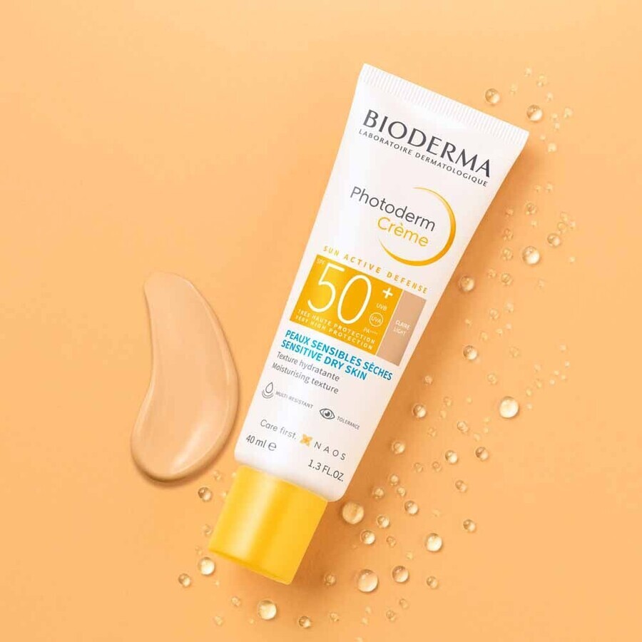 Bioderma Photoderm Crema colorata chiara SPF50+ Pelli sensibili secche 40ml Bioderma Photoderm Crema colorata chiara SPF50+ Pelli sensibili secche 40ml