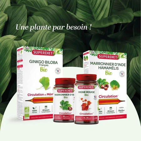 Superdiet Quatuor Circulation Red Vine 120 Capsules 120 Gélules