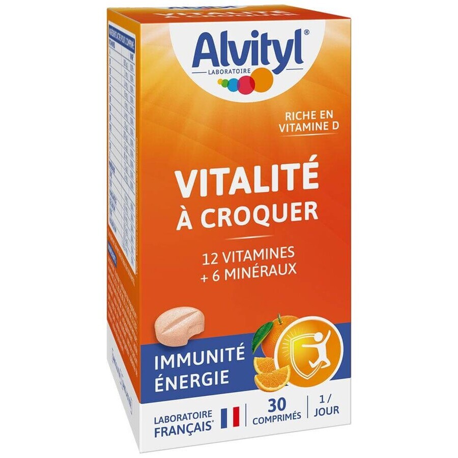 Alvityl Vitality Chewable orange-flavored 30 tablets