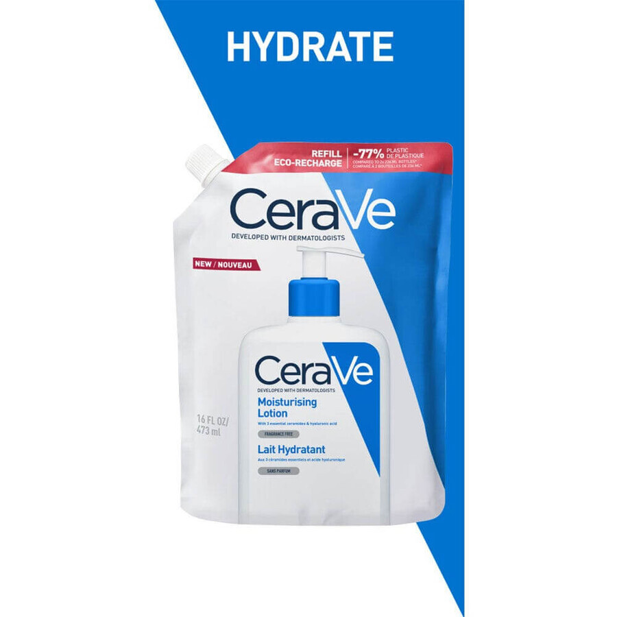 Cerave Body Eco Recharge Lait Hydratant Visage Et Corps Peaux Sèches A Très Sèches 473ml
