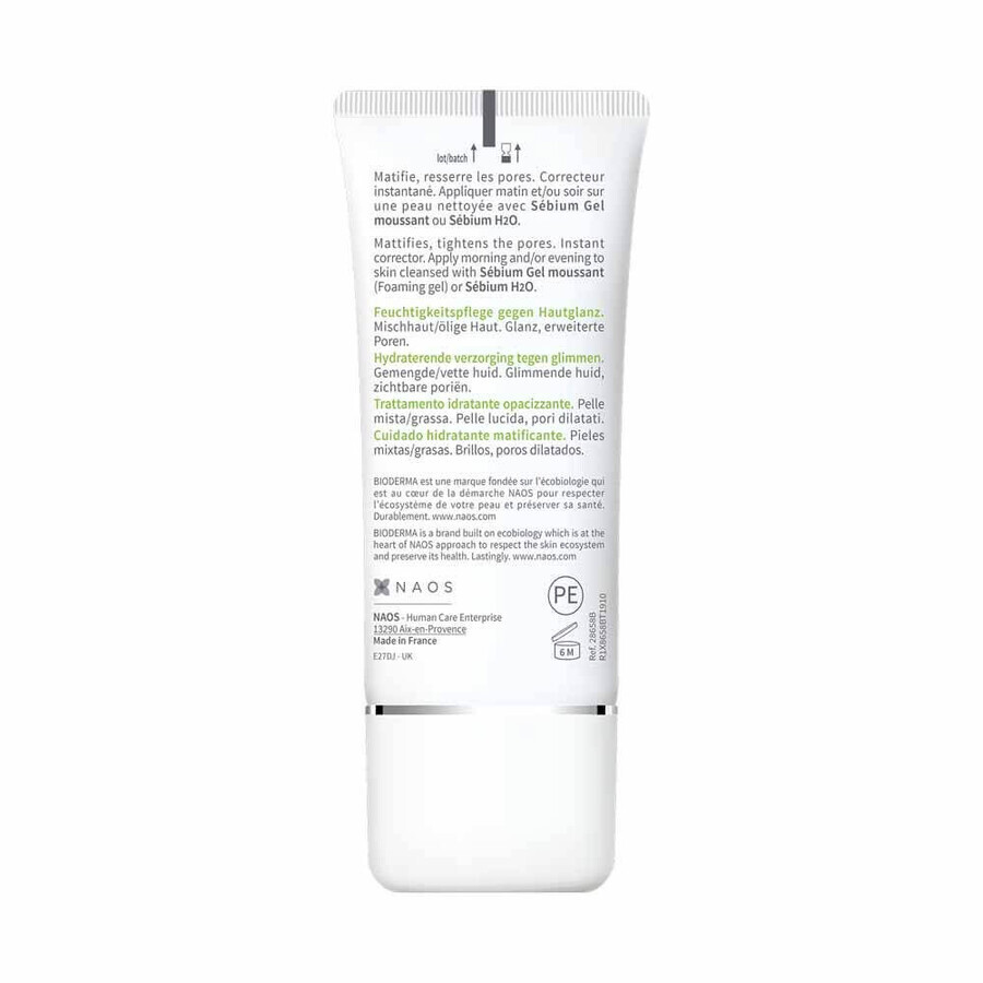 Bioderma Sebium Mattifying Moisturizing Treatment Combination to Oily Skin 30ml Mat Control