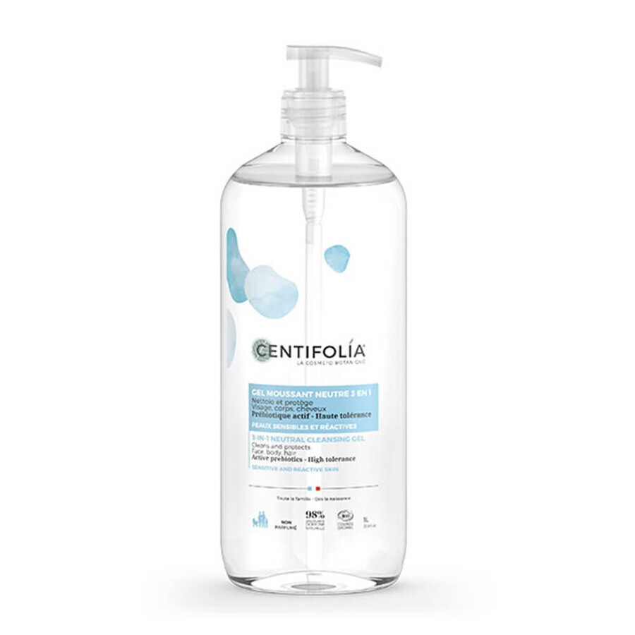 Boutique Centifolia Neutre Gel moussant 3en1 1litre Centifolia Neutre Gel moussant 3en1 1litre