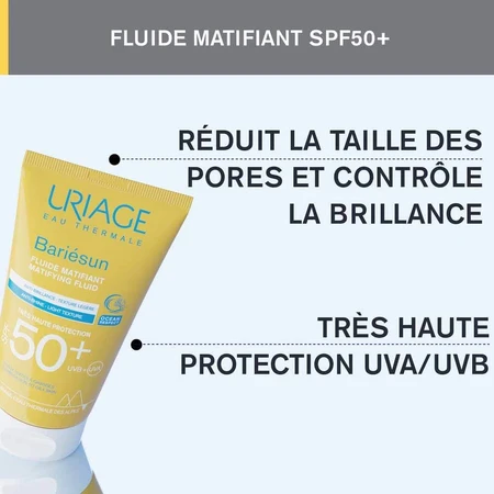Uriage Bariésun Brillance SPF50+ Fluido Matificante Textura Ligera 50ml