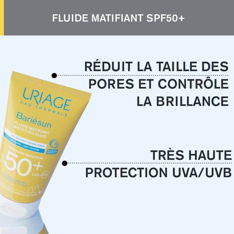 Uriage Bariésun Brillance SPF50+ Mattifying Fluid Light Texture 50ml