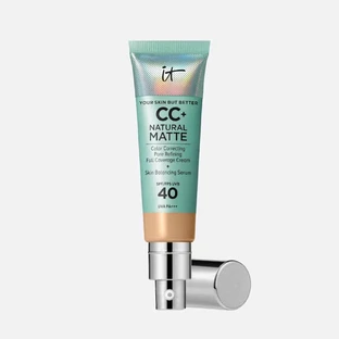 IT Cosmetics Your Skin But Better CC Crème Correctrice Effet Mat SPF40 Tous Types de Peaux 32ml