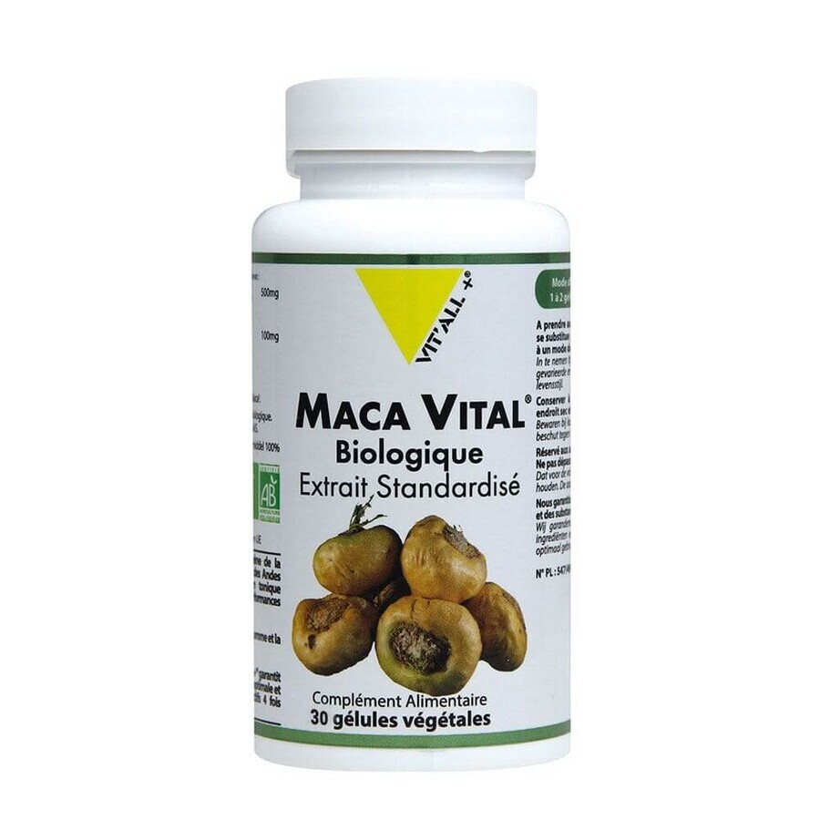 Vit'All+ Maca Vital Standardized Organic Extract 30 Capsules