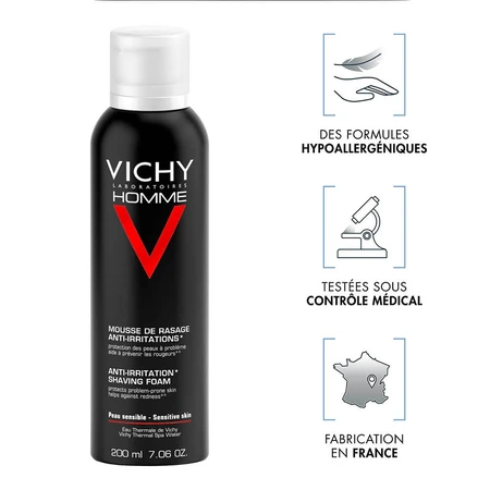 Vichy Scheerschuim anti-irritatie gevoelige huid 200ml