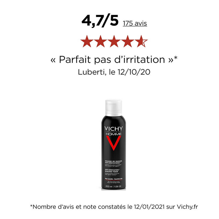 Vichy Rasierschaum für Männer Anti-Irritation Empfindliche Haut 200ml Vichy Rasierschaum für Männer Anti-Irritation Empfindliche Haut 200ml