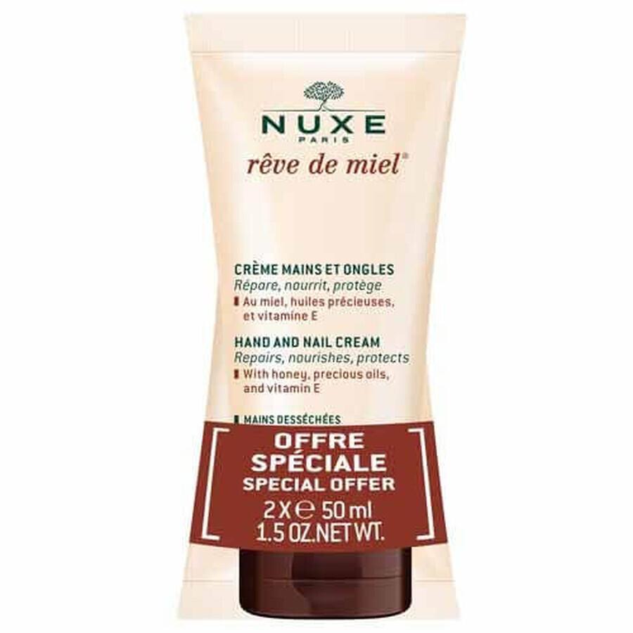 Nuxe Reve De Miel Hand and Nail Cream 2x50ml