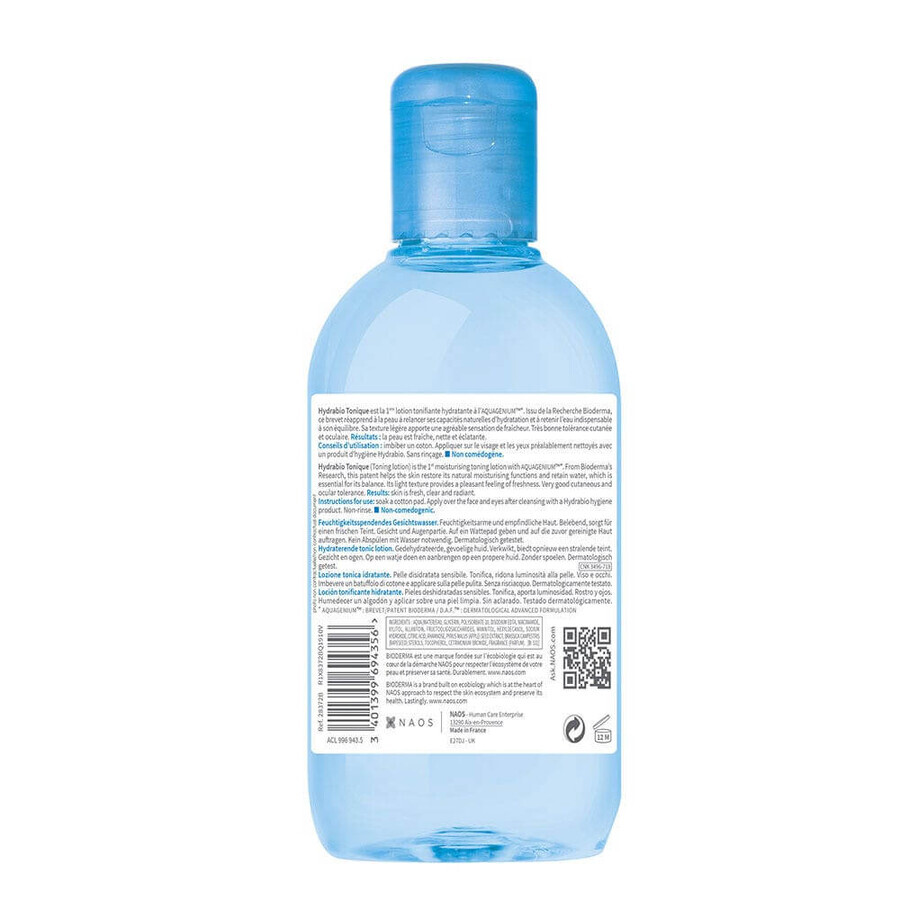 Bioderma Hydrabio Toning and Moisturizing Lotion 250ml Bioderma Hydrabio Toning and Moisturizing Lotion 250ml