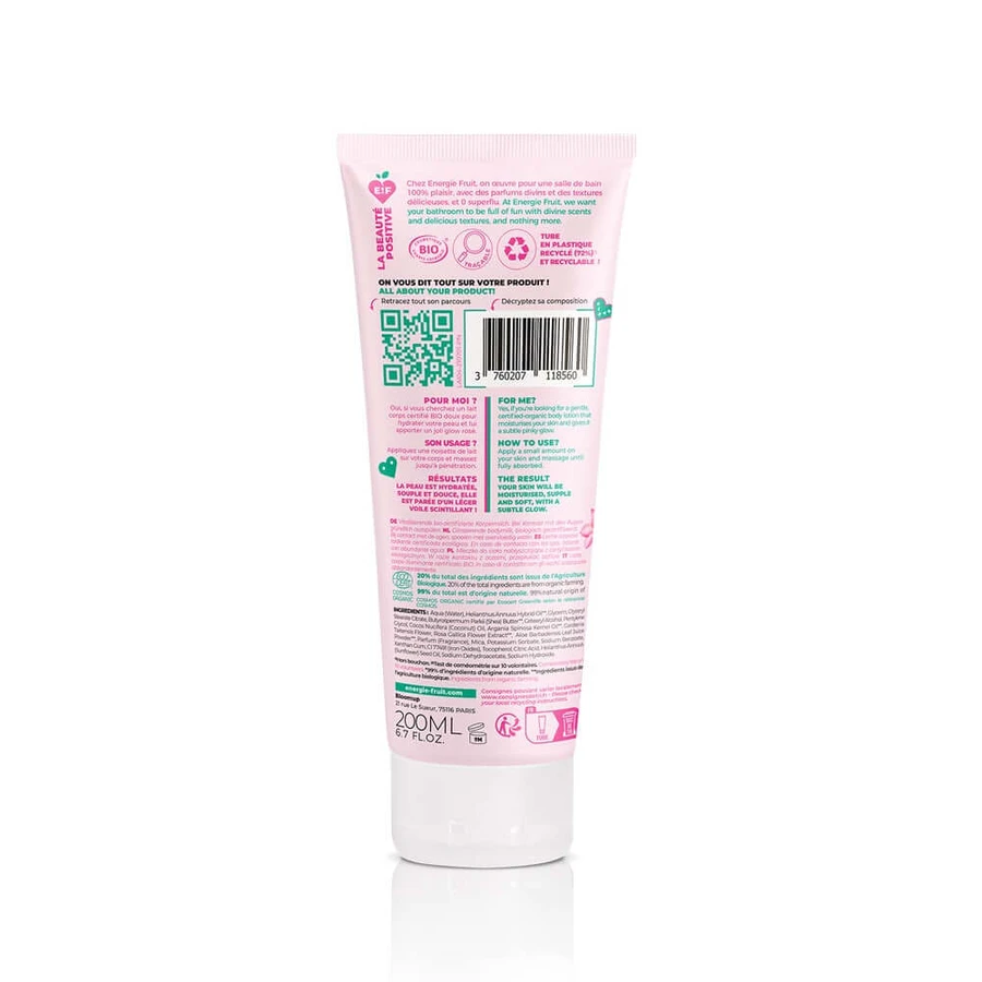 Energie Fruit Scintillant Zertifizierte Bio-Körpermilch aus Monoi, Rose und Arganöl SCINTILLANT MONOÏ ROSE 200 ml