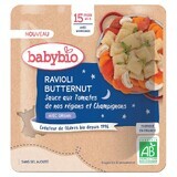 Babybio Butternut ravioli cu sos de ciuperci și roșii organice 15 luni cu bucăți 190g