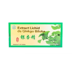 Ginkgo Biloba Vloeibaar Extract, 10 flesjes x 10 ml, Sany Intercom