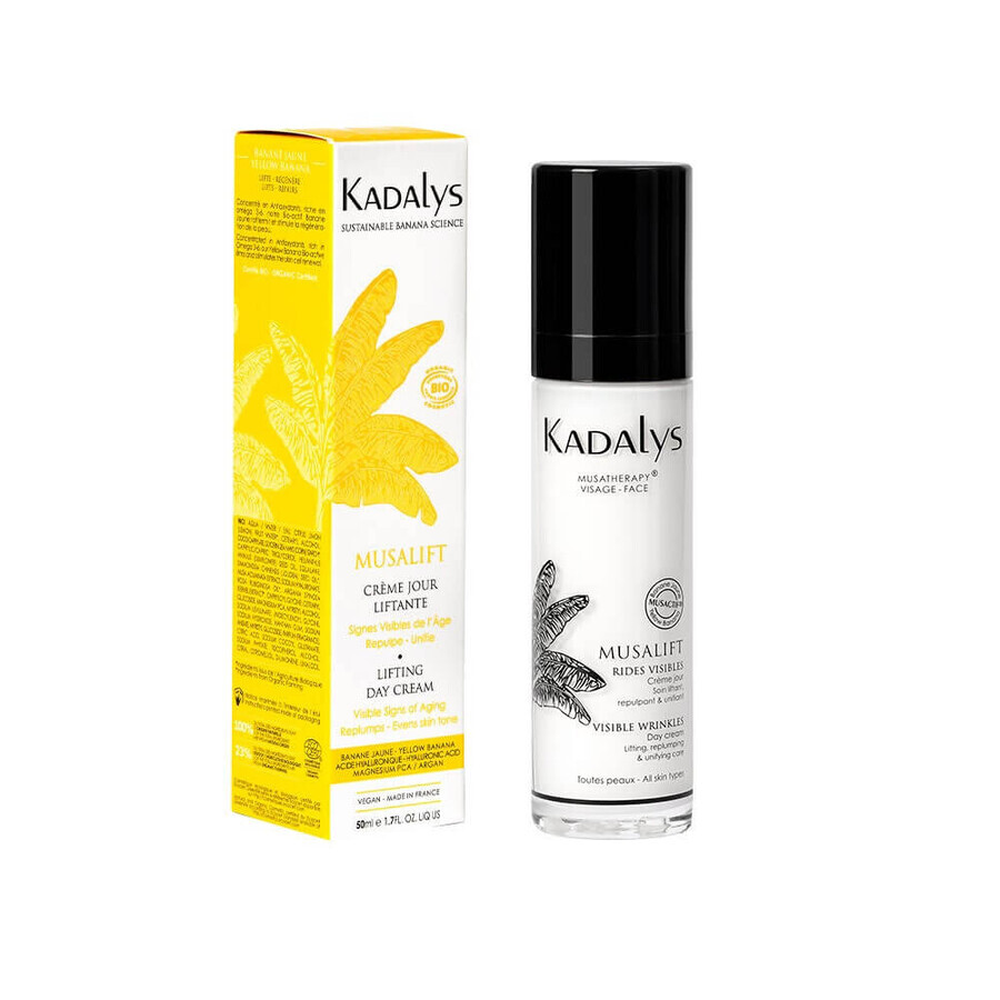 Kadalys Musalift Day Lift Creme mit Gelber Bio-Banane Anti-Falten Sichtbare Falten 50ml