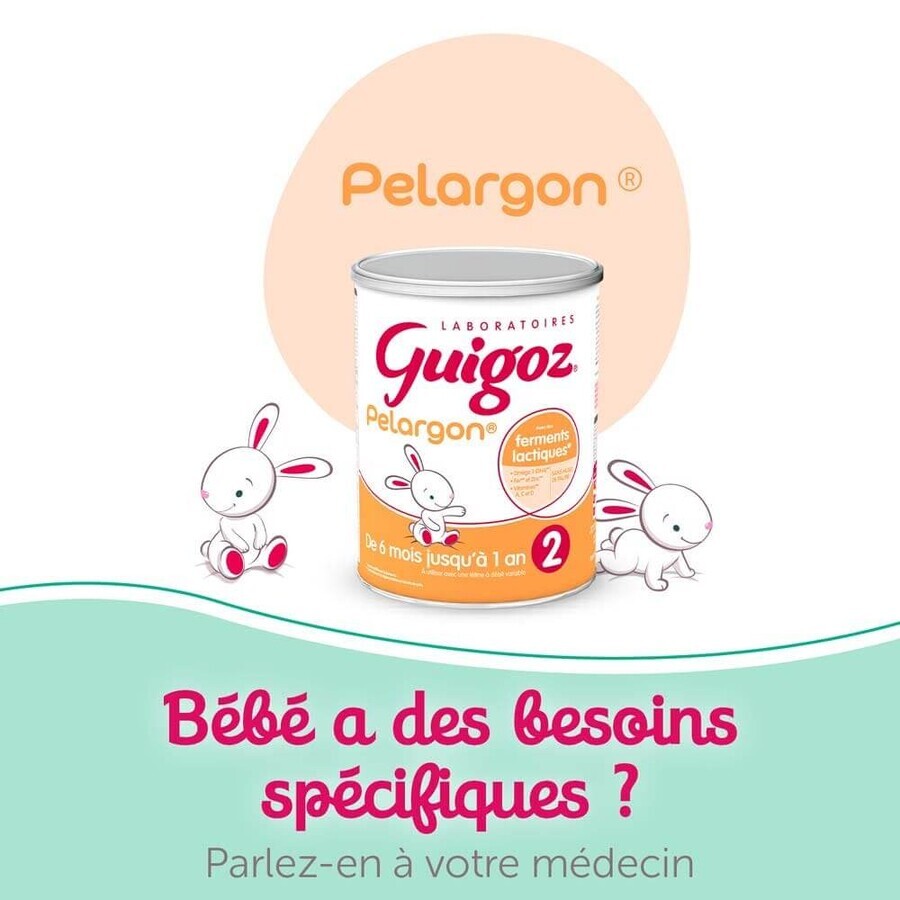 Guigoz Guigozgest GuigozGest 2 Leche en Polvo Fórmula Espesada 6-12 meses 6 A 12 Mois 800g