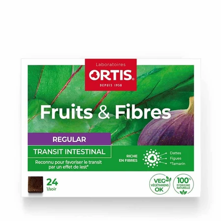 Ortis Fruit & Vezels Regular Darmtransit 24 Blokjes