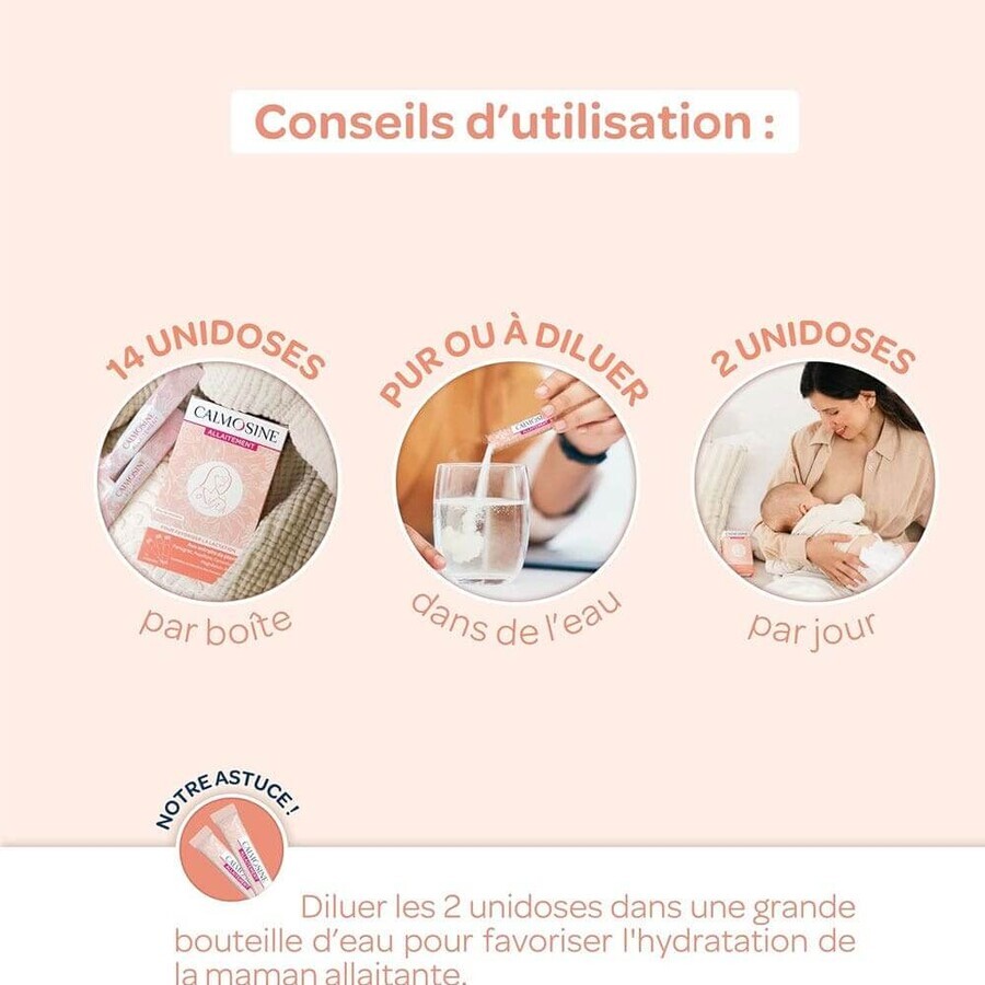 Calmosine Natural breastfeeding solution 10ml x 14 sticks