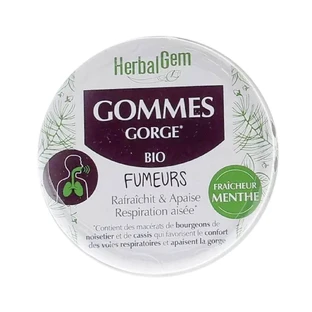 Herbalgem Chicle ecológico para la garganta del fumador 45g
