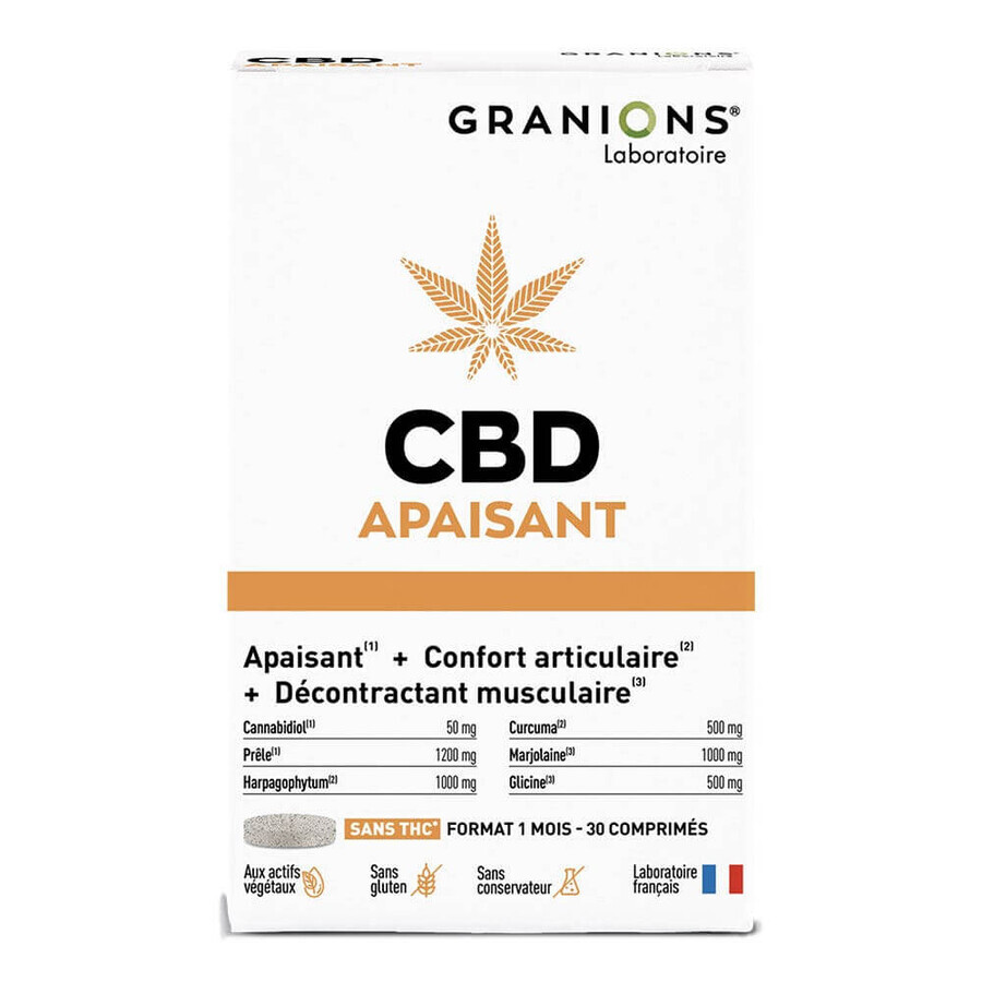Granions CBD Apaisant 30 comprimés