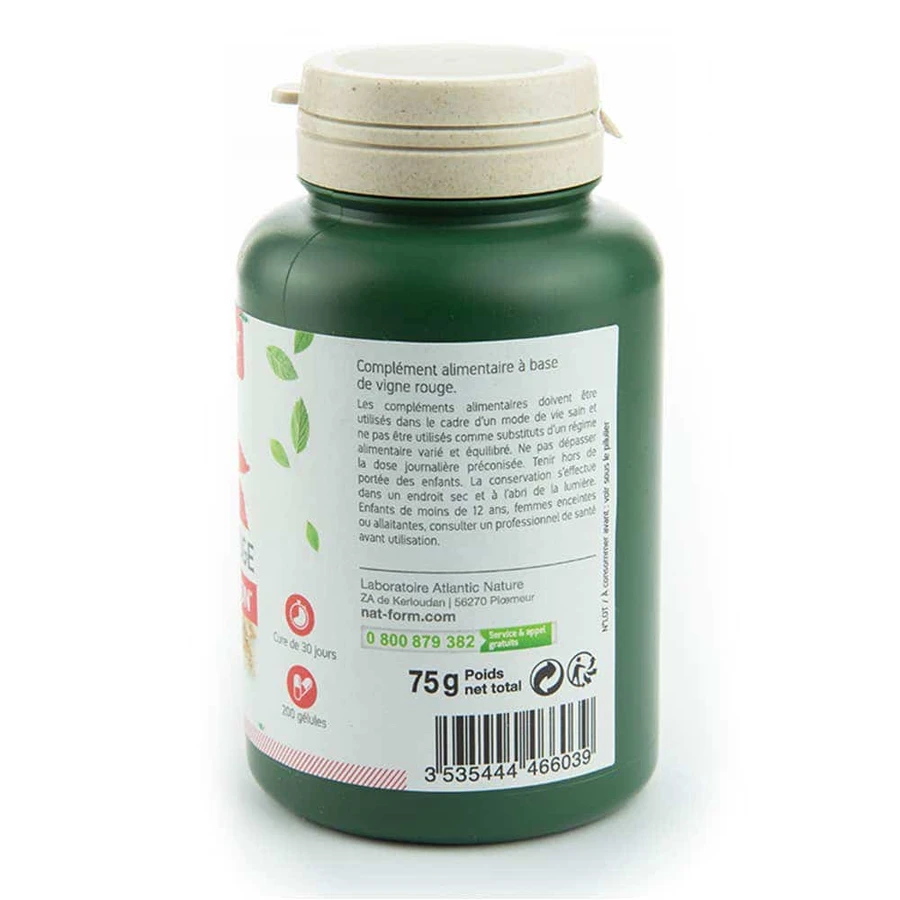 Nat&Form Red Vine Circulation x200 capsules