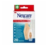 Plasturi de prim ajutor Nexcare Mix Pansamente x20 Plasturi de prim ajutor Nexcare Mix Pansamente x20