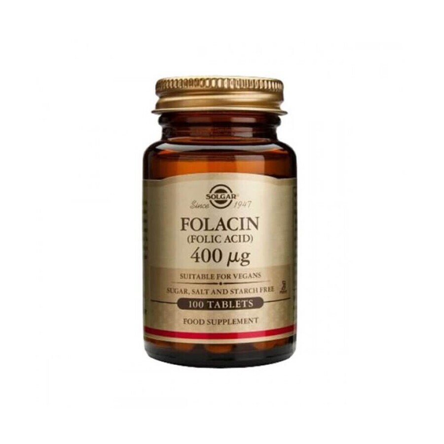 Solgar Folacin 100 Zwangerschap Tabletten 0,4 mg