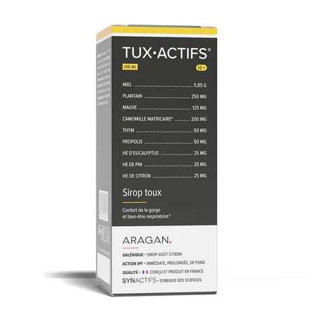 Aragan Synactifs TuxActifs a partir de 12 años Jarabe para la tos 125 ml