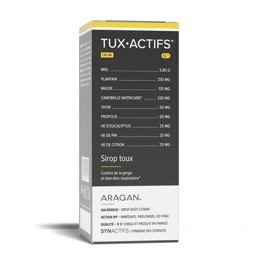 Aragan Synactifs TuxActifs from 12 years of age Cough syrup 125 ml