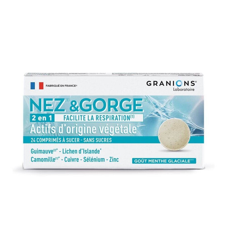 Granions Nez-Gorge 24 comprimés à sucer