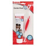 Beaphar Comb Pack: Zahnpasta + Zahnbürste für Hunde und Katzen 100g