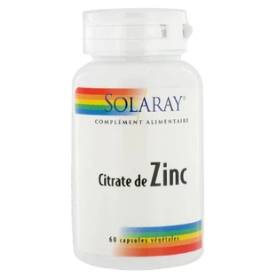 Solaray Citrato de zinc 60 geles