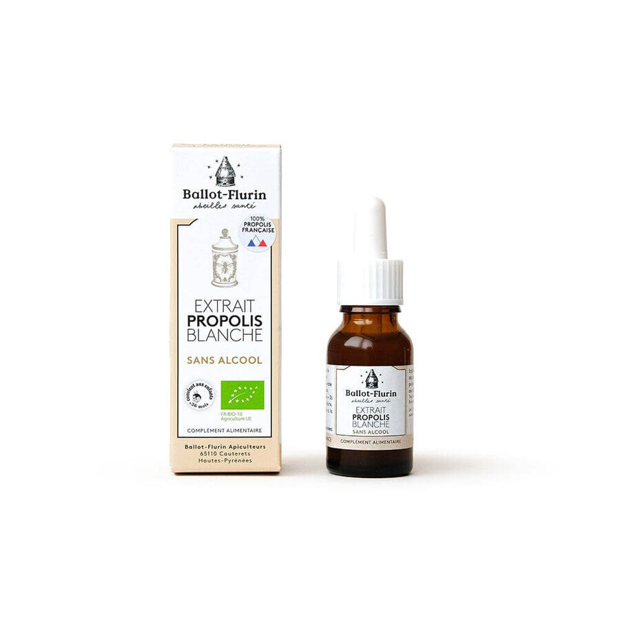 Ballot-Flurin Alcohol-free Organic Propolis Blanc Extract 15ml