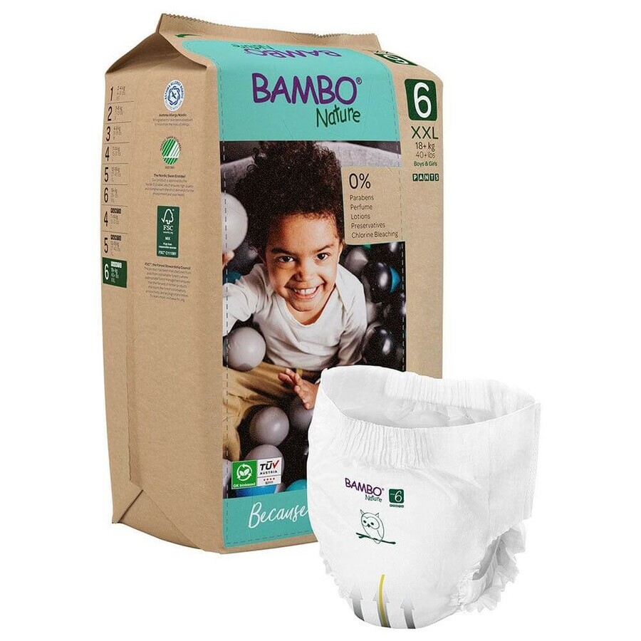 Bambo Nature Windeln Größe 6 7-14 kg x18 Stück Bambo Nature Windeln Größe 6 7-14 kg x18 Stück